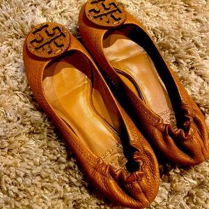 ToryBurch women’s flats brown size 5